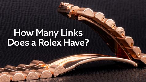 how many links in a rolex|rolex oyster bracelet link count.